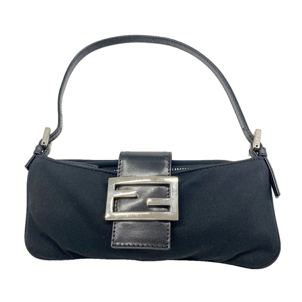 Fendi handbag, nylon, black, women's